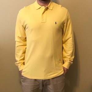 Men’s long sleeve polo shirt